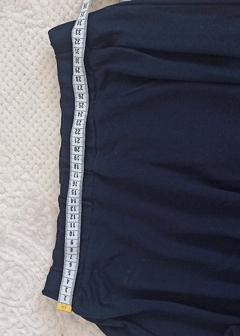 Lacivert Pilili Midi Etek - Görsel 8