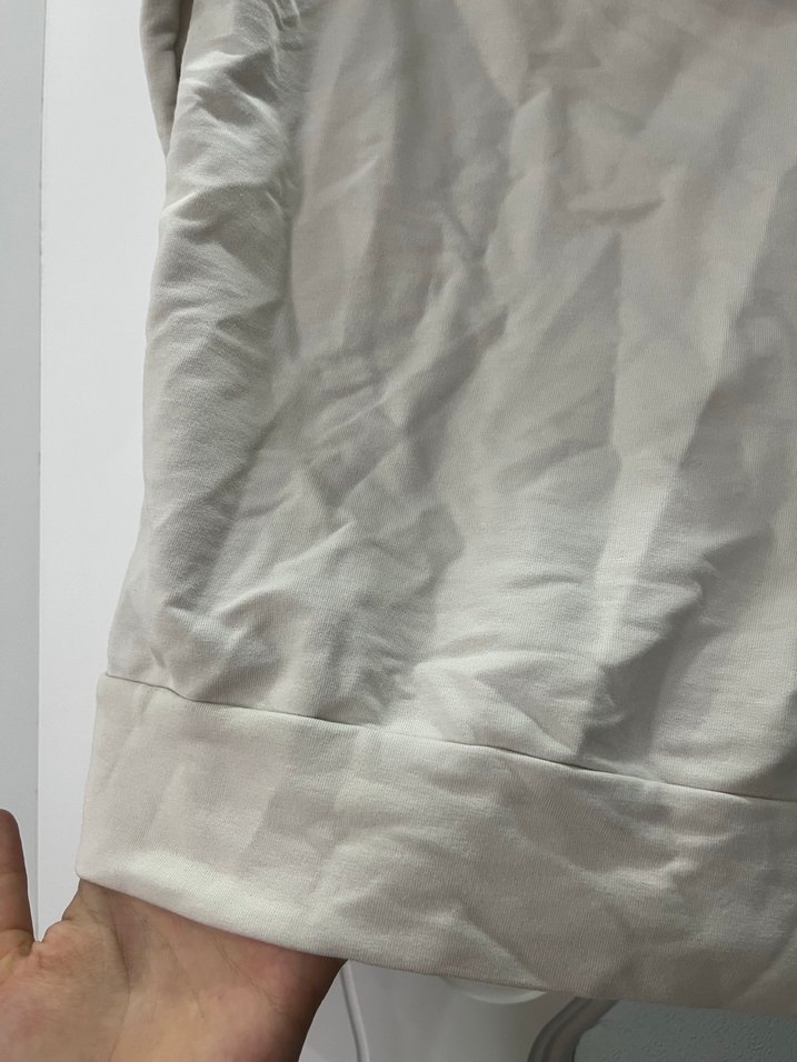 Defacto fit Kadın Beyaz Fermuarlı Kapüşonlu Sweatshirt - Görsel 5