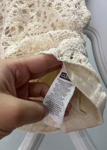 ColinsDantel Detaylı Krem Renk Bohem Bluz - Görsel 3