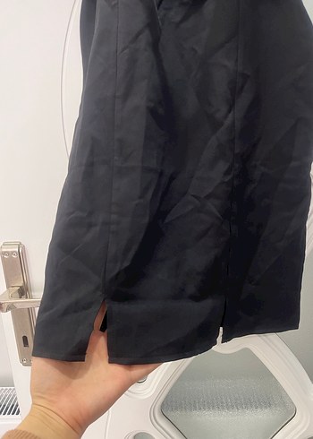 Trendyol Siyah Parıltılı Midi Straplez Elbise - Görsel 3