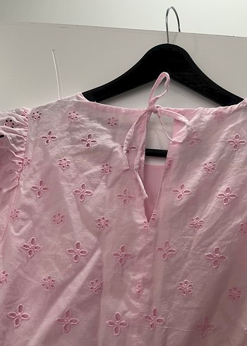 LCW Pembe Nakışlı Elbise - Görsel 9