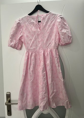 LCW Pembe Nakışlı Elbise - Görsel 7