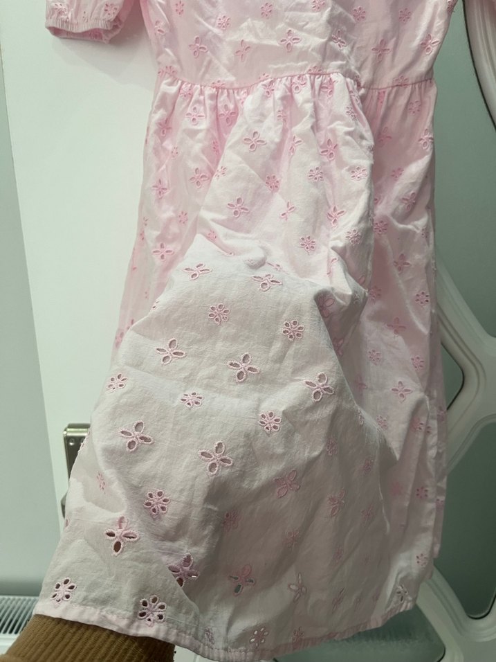 LCW Pembe Nakışlı Elbise - Görsel 2