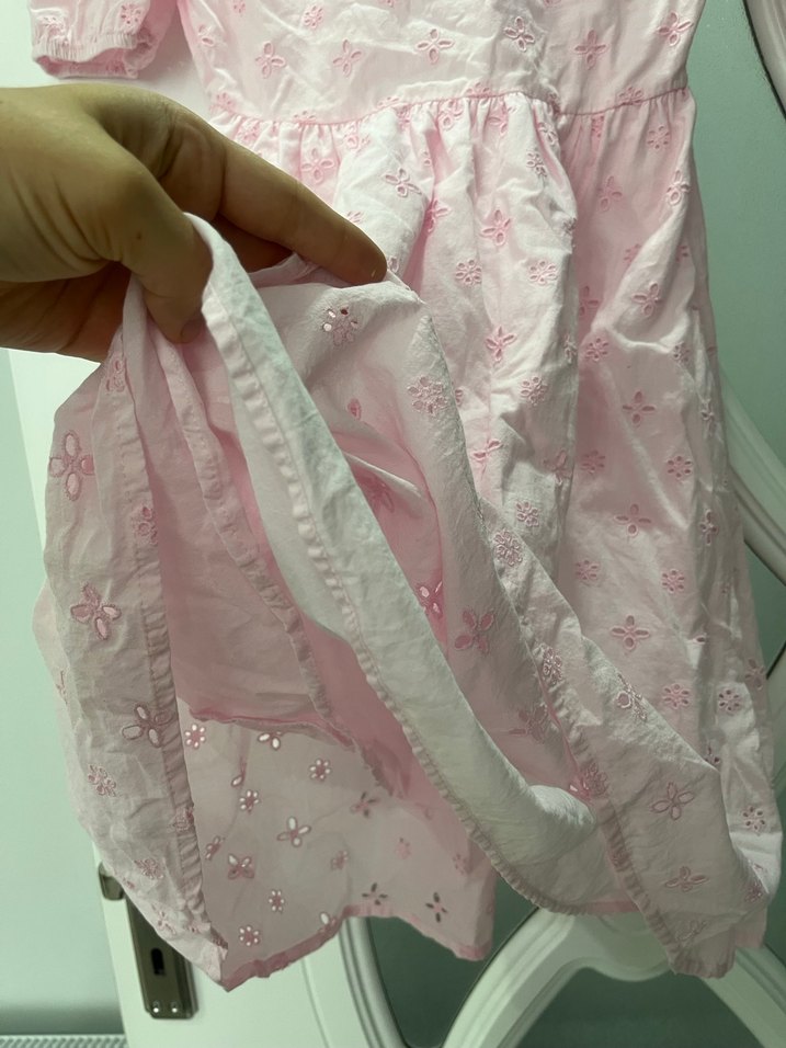 LCW Pembe Nakışlı Elbise - Görsel 3