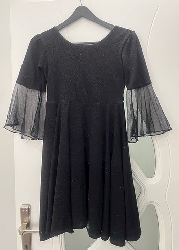 Siyah Midi Elbise - Görsel 3