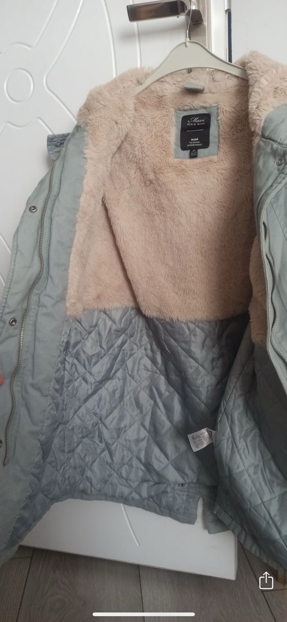 Peluş Detaylı Kadın Kışlık Ceket - Görsel 5