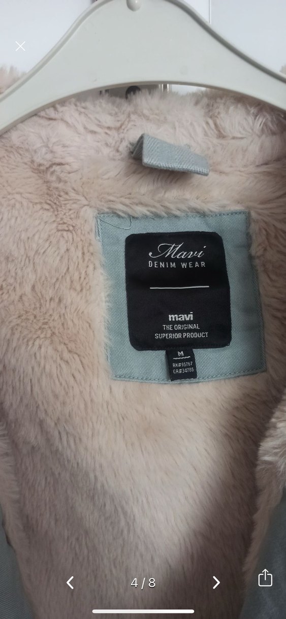 Peluş Detaylı Kadın Kışlık Ceket - Görsel 3