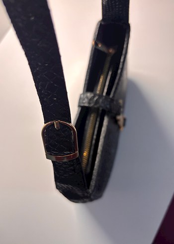 Ysl Siyah Yılan Derisi Desenli Kadın Çanta - Görsel 3