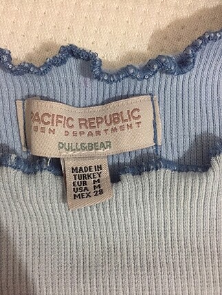 xs Beden mavi Renk pull&bear tişört