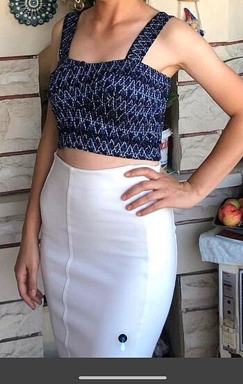 Zara crop bluz