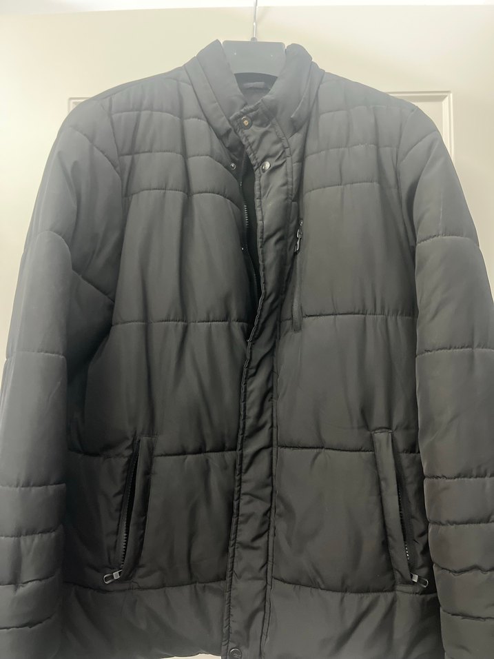 Siyah Fermuarlı Erkek Mont - Görsel 2