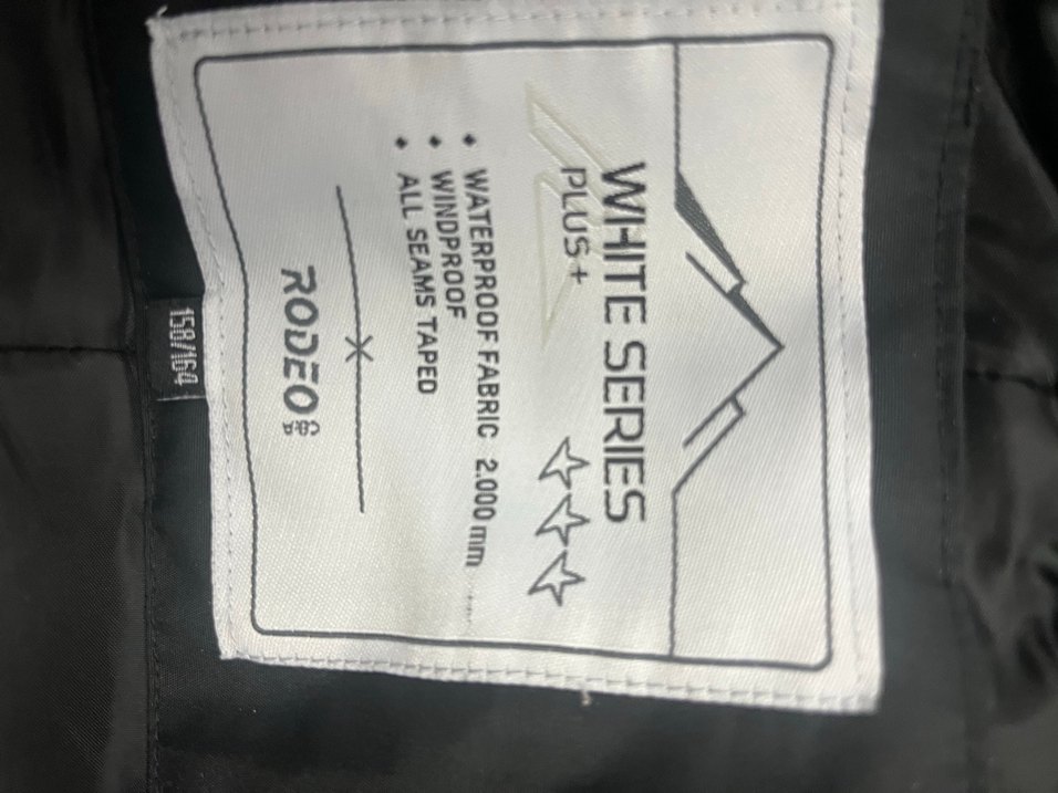 Erkek Siyah Kayak Pantolonu, Askılı, Kemerli - Görsel 2