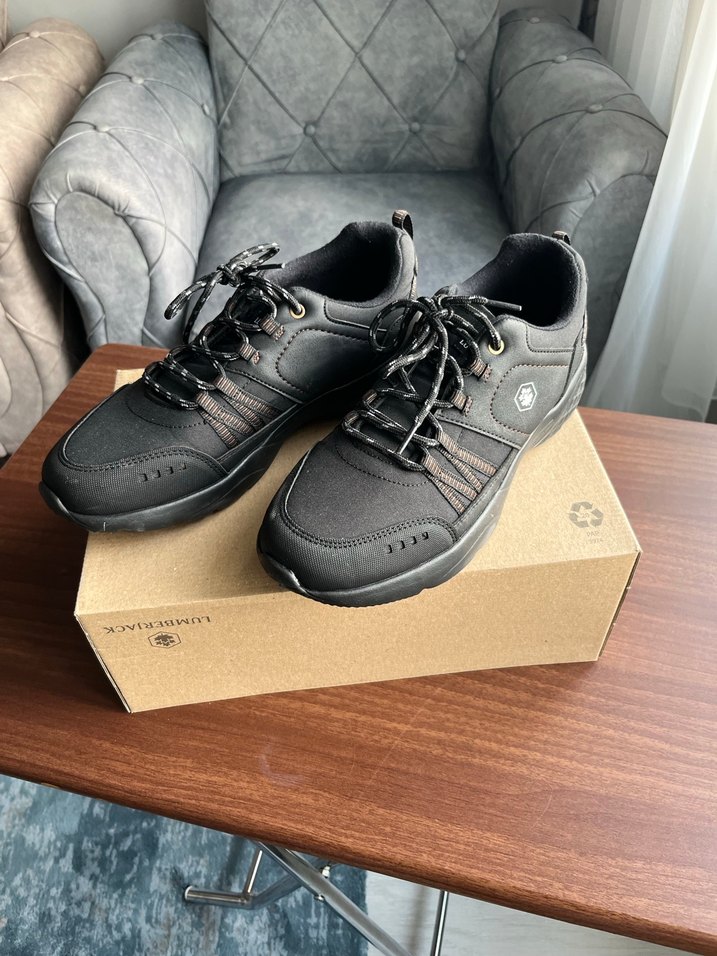 Siyah Bağcıklı Erkek Outdoor Ayakkabı - Görsel 2