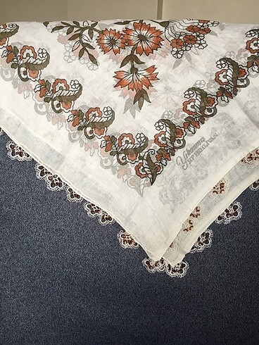 Oyalı yazma çember tülbent - Görsel 13