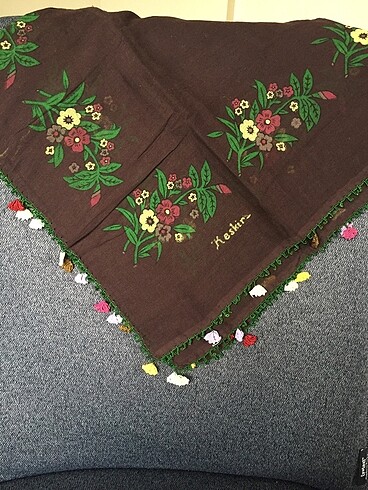 Oyalı yazma çember tülbent - Görsel 20