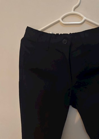 Diğer Siyah Regular Fit keten Pantolon