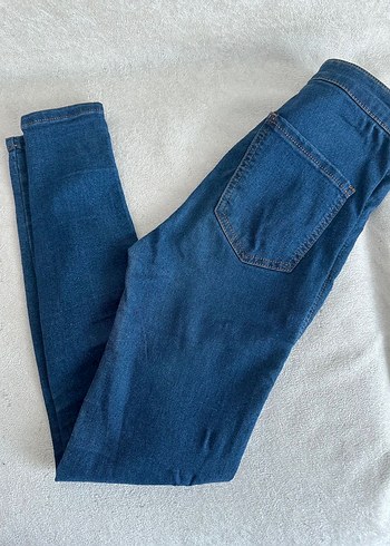 xs Beden Mavi Slim Fit Midi Kadın Jean