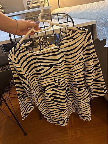 38 Beden çeşitli Renk Zebra bluz