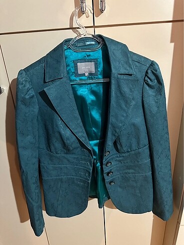 l Beden Mavi blazer ceket