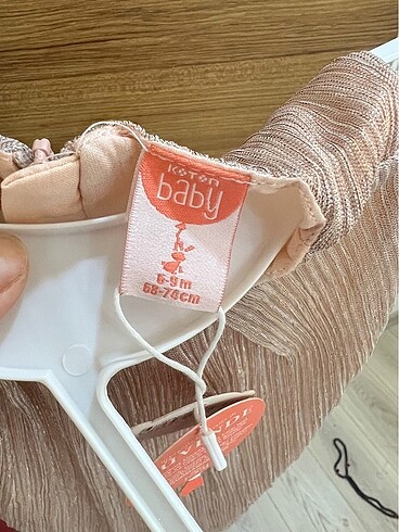 6 Ay Beden ten rengi Renk Bebek elbise