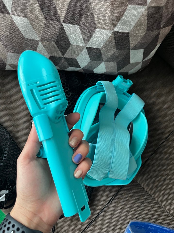 Turkuaz Tam Yüz Dalış Maskesi fullface - Görsel 5