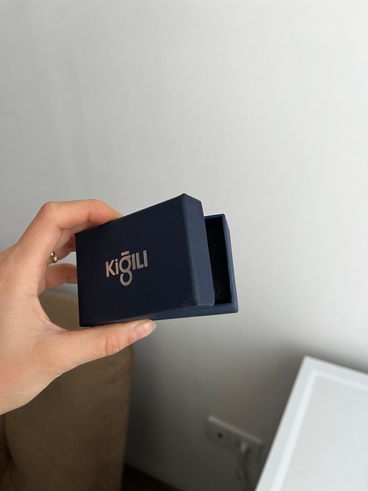 Kiğılı lacivert Erkek Kol düğmesi kutusu - Görsel 4