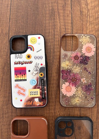 Bej Parlak Bohem Tarzı Telefon Kılıfı iphone 13 telefon kılıfı 6 - Görsel 2