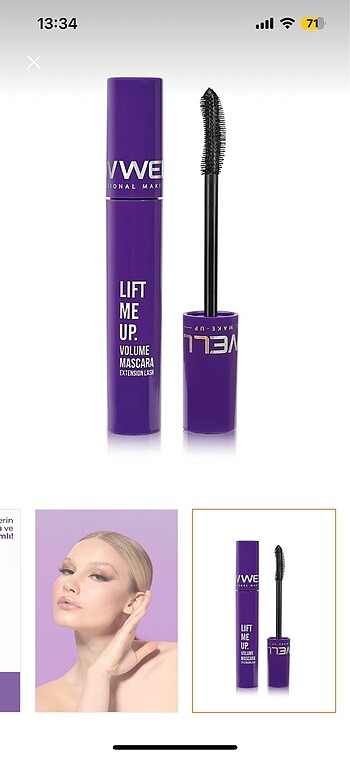 New well mascara rimel siyah sıfır ambalajlı iki adet - Görsel 8