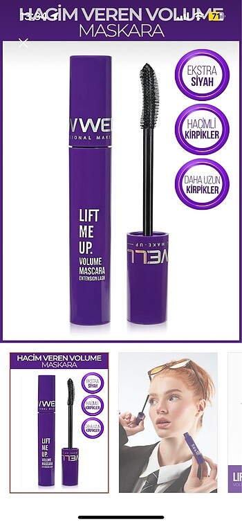 New well mascara rimel siyah sıfır ambalajlı iki adet - Görsel 5