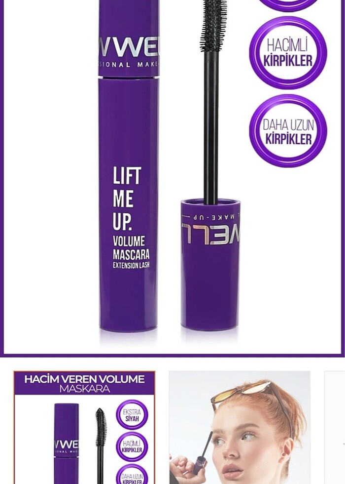 New well mascara rimel siyah sıfır ambalajlı iki adet - Görsel 5