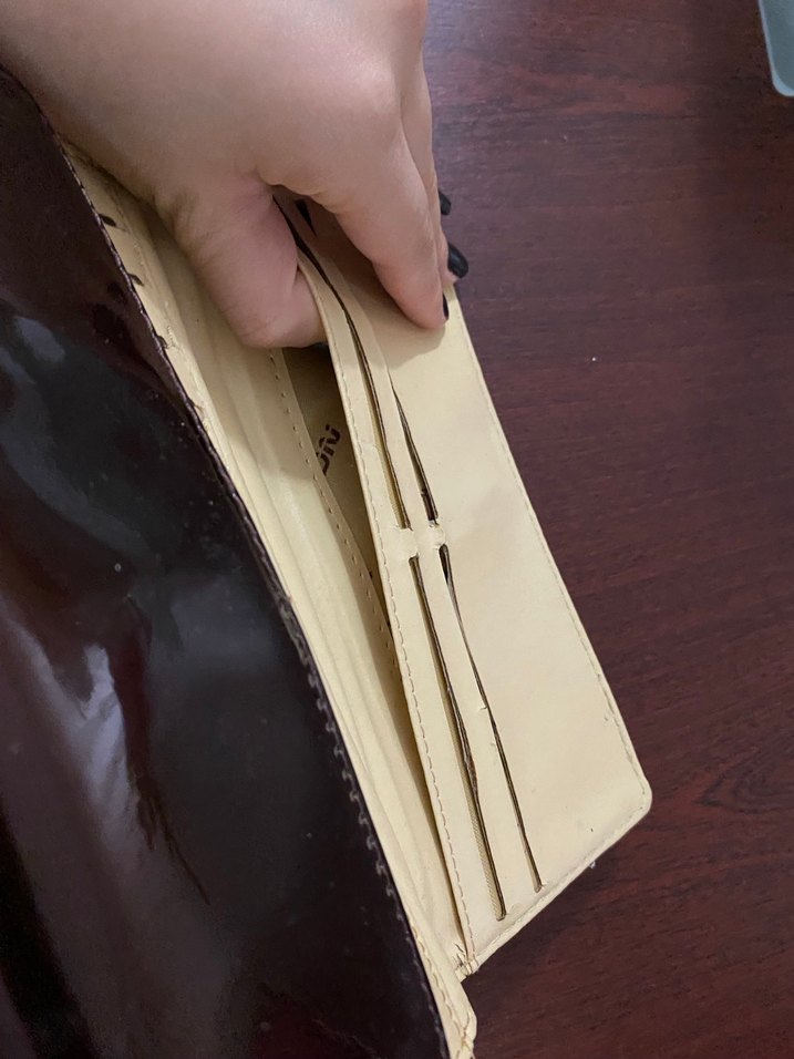 Kahverengi kadın cüzdan - Görsel 4