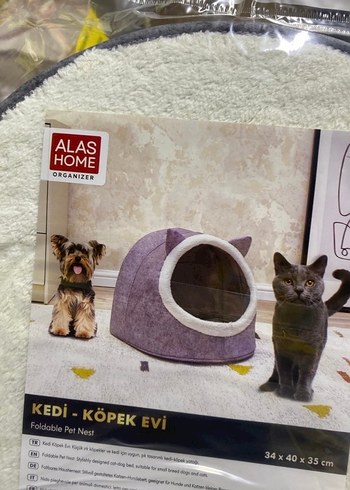 Gri Beyaz Kedi ve Köpek Evi - Görsel 4