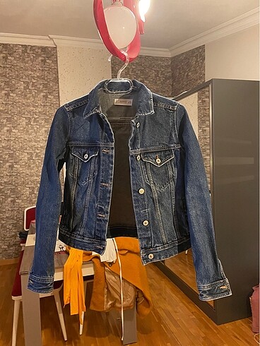 mango kot ceket denim ceket