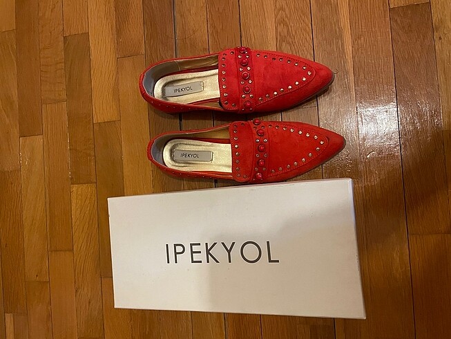 twist loafer tarzı ayakkabı taşlı