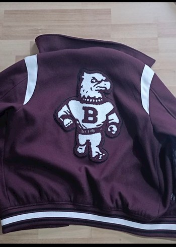 Bordo Erkek Süet Puff Ceket - Görsel 2