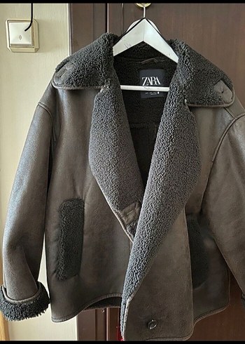 Kahverengi Deri Tokalı Kadın Ceket - Görsel 2