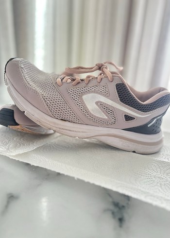 Bej Gri Bağcıklı Spor Kadın Sneakers - Görsel 2