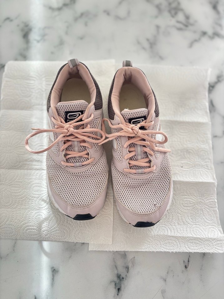 Bej Gri Bağcıklı Spor Kadın Sneakers - Görsel 5