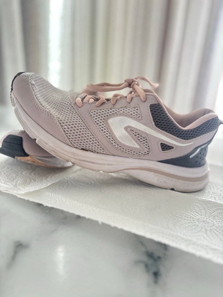 Bej Gri Bağcıklı Spor Kadın Sneakers - Görsel 2