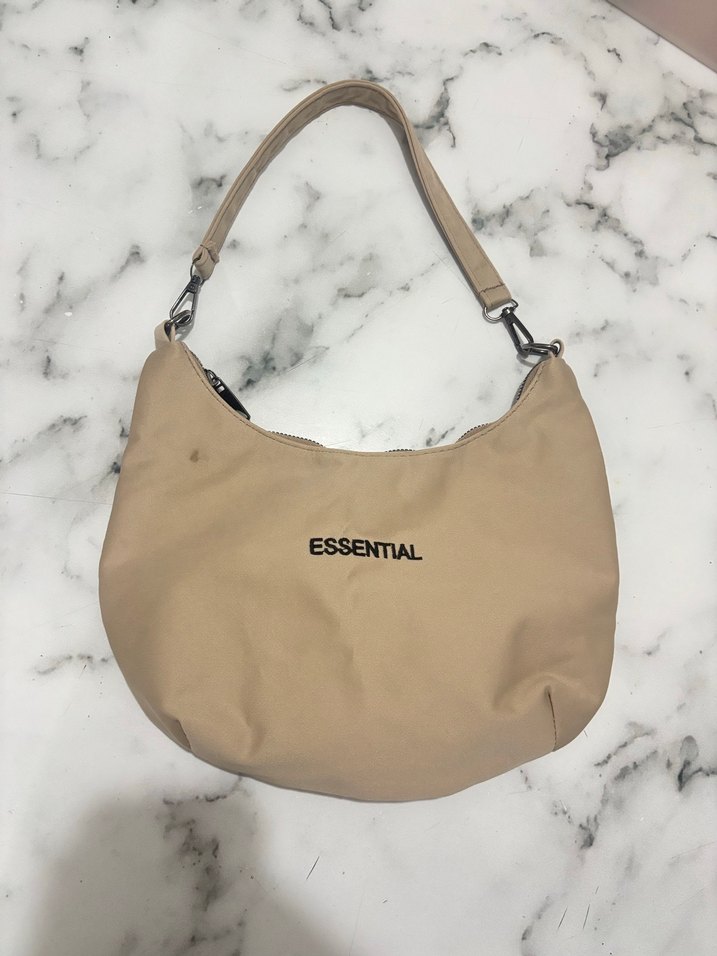 Bej Minimalist Kadın Omuz Çantası - Görsel 2