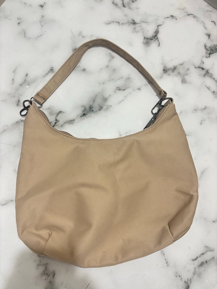 Bej Minimalist Kadın Omuz Çantası - Görsel 3