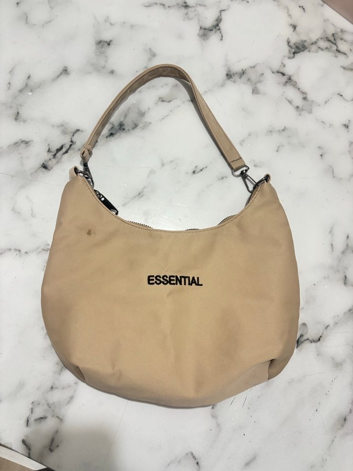 Bej Minimalist Kadın Omuz Çantası - Görsel 4