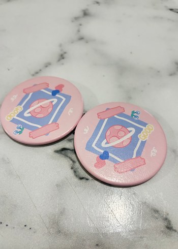 Pembe Parlak Makyaj Aynası - Görsel 3