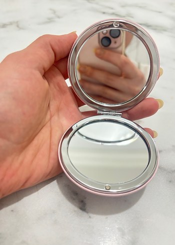 Pembe Parlak Makyaj Aynası - Görsel 4