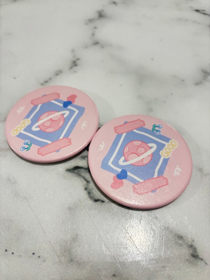 Pembe Parlak Makyaj Aynası - Görsel 3