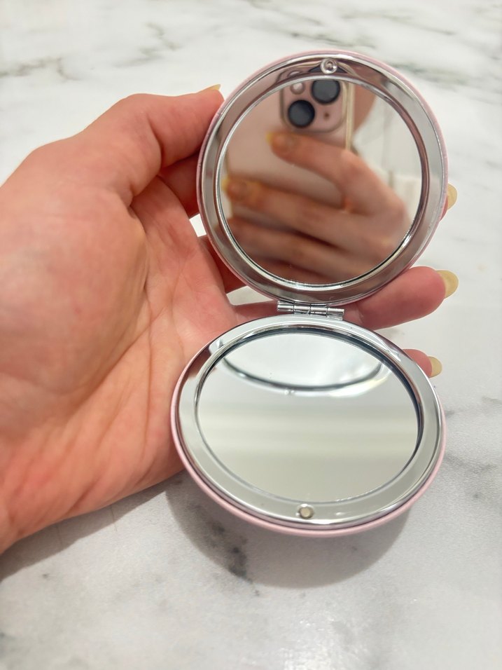 Pembe Parlak Makyaj Aynası - Görsel 4