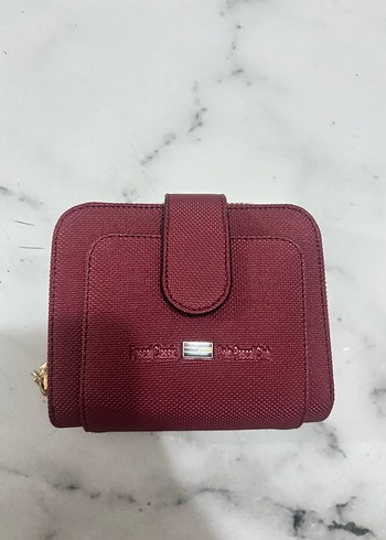 Bordo Fermuarlı Kadın Cüzdanı - Görsel 5