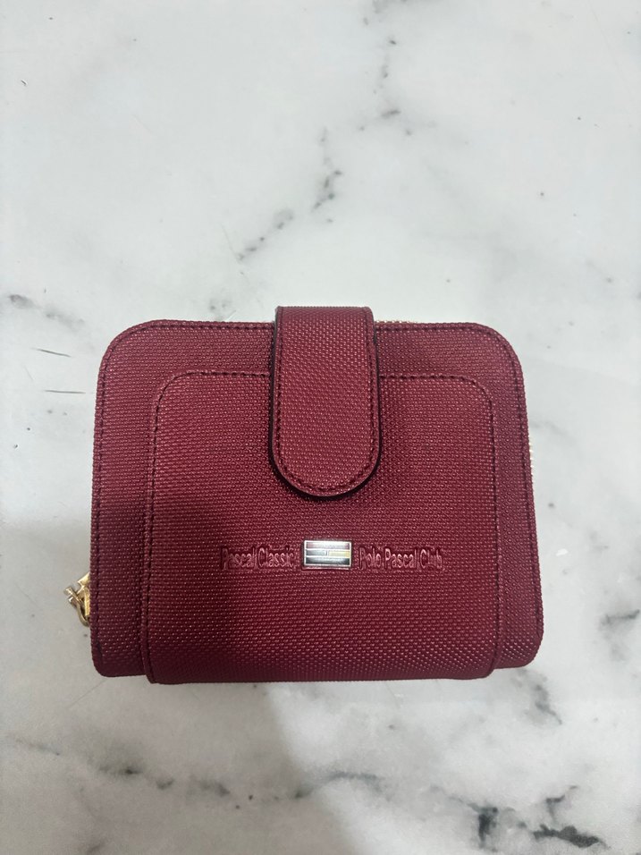 Bordo Fermuarlı Kadın Cüzdanı - Görsel 5