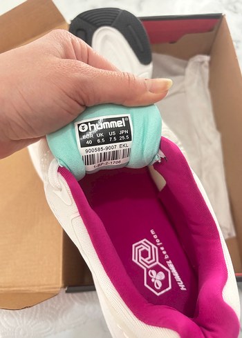 HUMMEL Beyaz-Pembe Kadın Spor Ayakkabı - Görsel 5