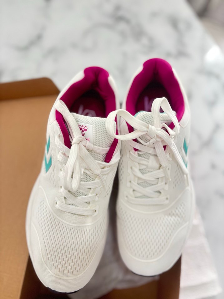 HUMMEL Beyaz-Pembe Kadın Spor Ayakkabı - Görsel 4